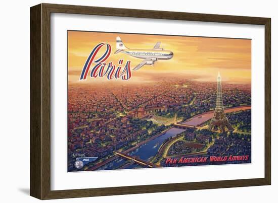 Over Paris-Kerne Erickson-Framed Premium Giclee Print