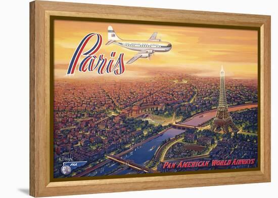 Over Paris-Kerne Erickson-Framed Stretched Canvas