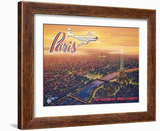 Over Paris-Kerne Erickson-Framed Art Print