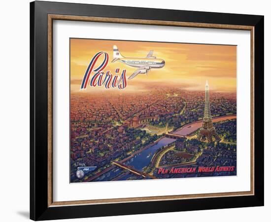 Over Paris-Kerne Erickson-Framed Art Print