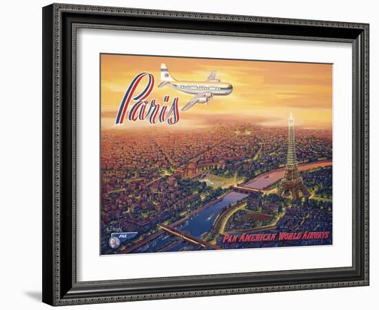 Over Paris-Kerne Erickson-Framed Art Print