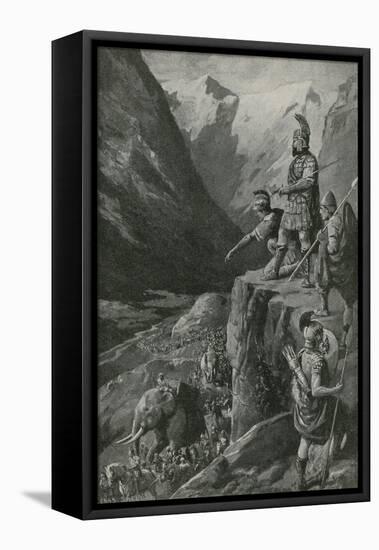 Over the Alps to the Gates of Rome-Charles Mills Sheldon-Framed Premier Image Canvas