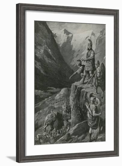 Over the Alps to the Gates of Rome-Charles Mills Sheldon-Framed Giclee Print