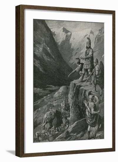 Over the Alps to the Gates of Rome-Charles Mills Sheldon-Framed Giclee Print