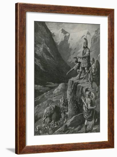 Over the Alps to the Gates of Rome-Charles Mills Sheldon-Framed Giclee Print