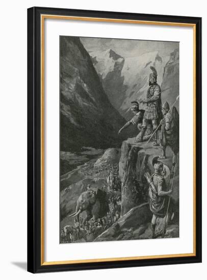 Over the Alps to the Gates of Rome-Charles Mills Sheldon-Framed Giclee Print