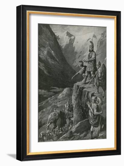 Over the Alps to the Gates of Rome-Charles Mills Sheldon-Framed Giclee Print