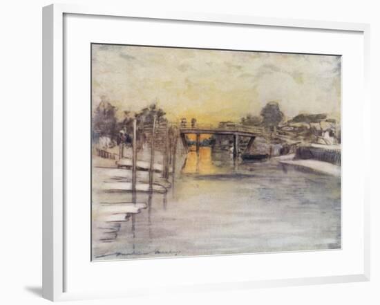 Over the Bridge-Mortimer Ludington Menpes-Framed Giclee Print