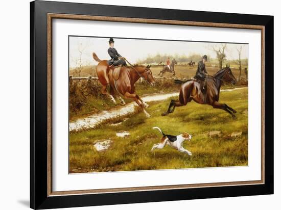 Over the Ditch (Late 19th Century)-George Derville Rowlandson-Framed Giclee Print