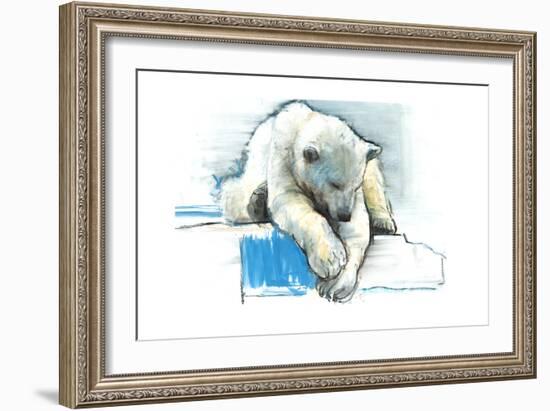 Over the Edge, 2016-Mark Adlington-Framed Giclee Print