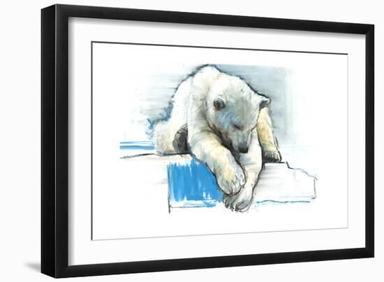 Over the Edge, 2016-Mark Adlington-Framed Giclee Print