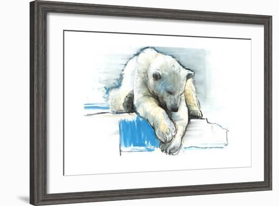 Over the Edge, 2016-Mark Adlington-Framed Giclee Print