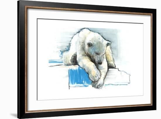 Over the Edge, 2016-Mark Adlington-Framed Giclee Print