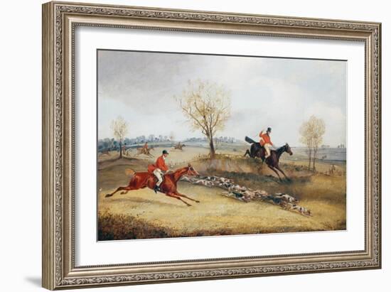 Over the Fence-Henry Thomas Alken-Framed Giclee Print