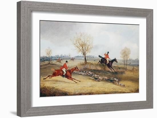 Over the Fence-Henry Thomas Alken-Framed Giclee Print