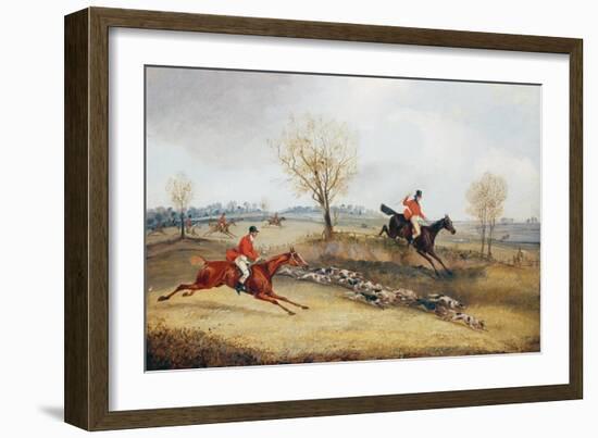 Over the Fence-Henry Thomas Alken-Framed Giclee Print