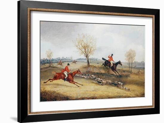 Over the Fence-Henry Thomas Alken-Framed Giclee Print