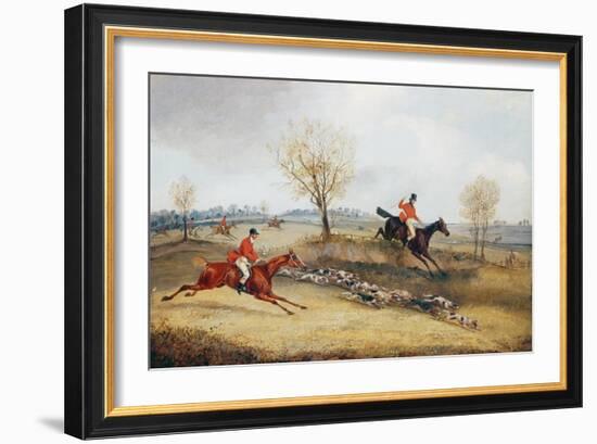 Over the Fence-Henry Thomas Alken-Framed Giclee Print