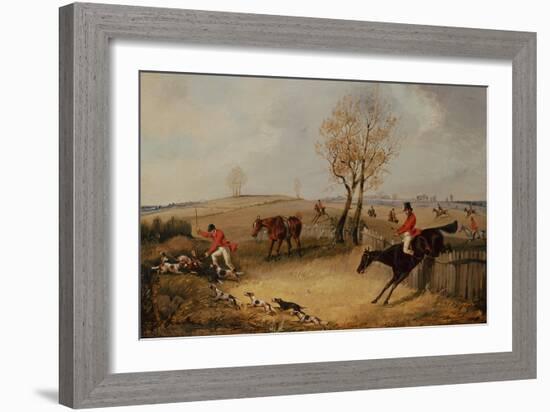 Over the Fence-Henry Thomas Alken-Framed Giclee Print