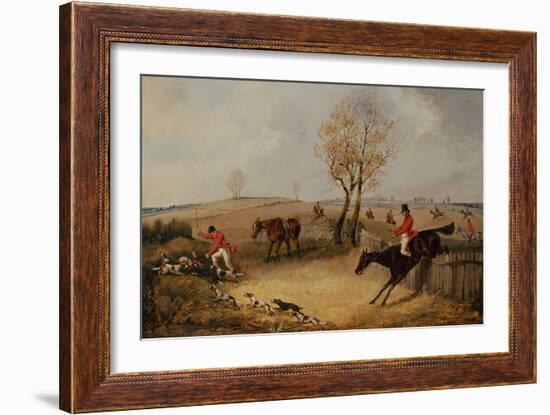 Over the Fence-Henry Thomas Alken-Framed Giclee Print