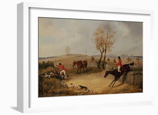 Over the Fence-Henry Thomas Alken-Framed Giclee Print