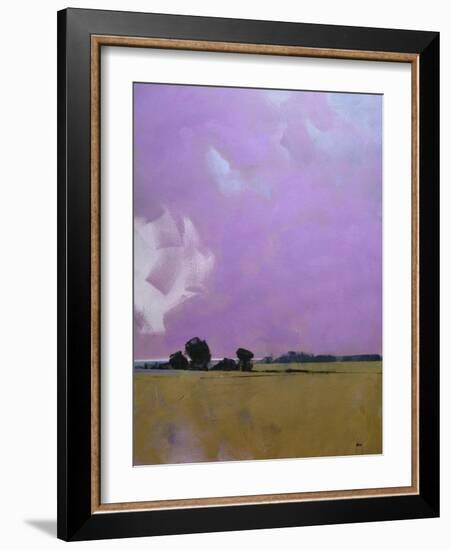 Over the Fields to the Distant Sea-Paul Bailey-Framed Art Print