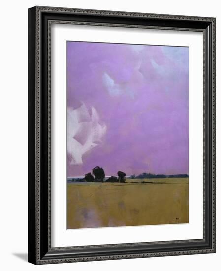 Over the Fields to the Distant Sea-Paul Bailey-Framed Art Print