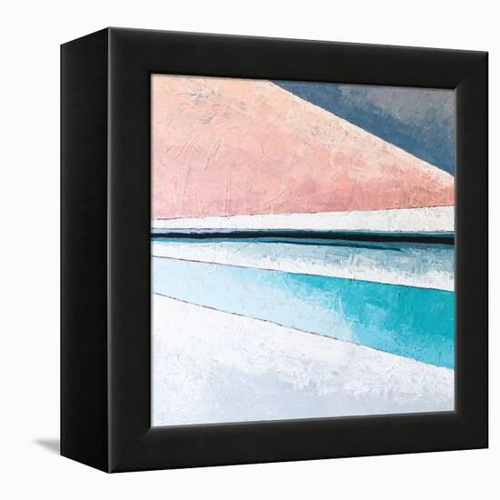 Over the hill-Hyunah Kim-Framed Stretched Canvas