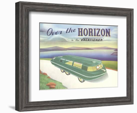 Over the Horizon Vacationer-null-Framed Art Print