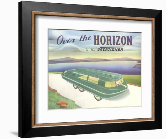 Over the Horizon Vacationer-null-Framed Art Print