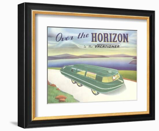 Over the Horizon Vacationer-null-Framed Art Print