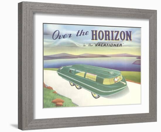 Over the Horizon Vacationer-null-Framed Art Print