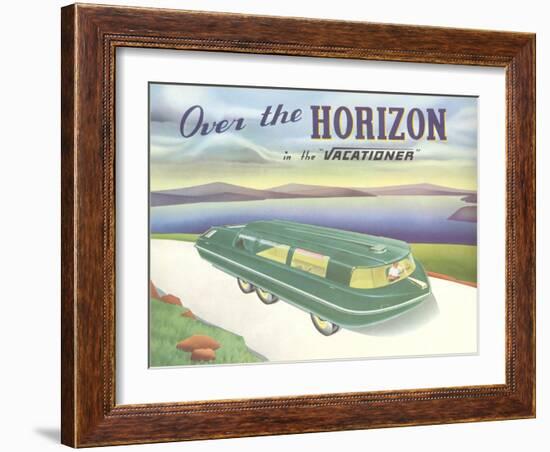 Over the Horizon Vacationer-null-Framed Art Print