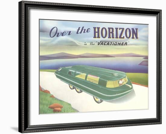 Over the Horizon Vacationer-null-Framed Art Print