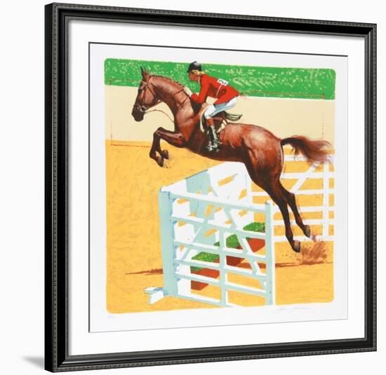 Over The Jump-Jim Jonson-Framed Collectable Print