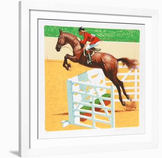 Over The Jump-Jim Jonson-Framed Collectable Print