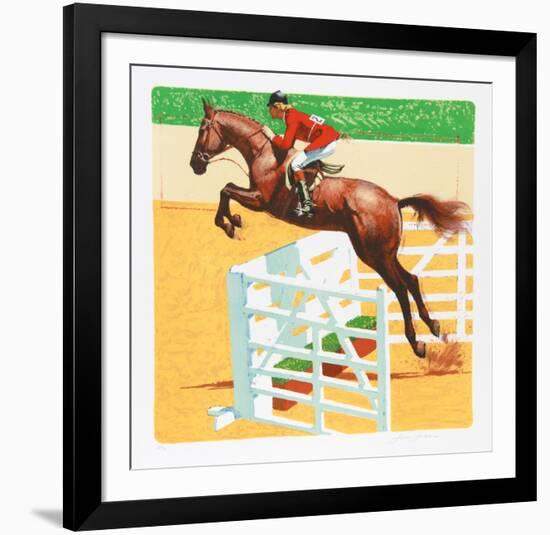 Over The Jump-Jim Jonson-Framed Collectable Print