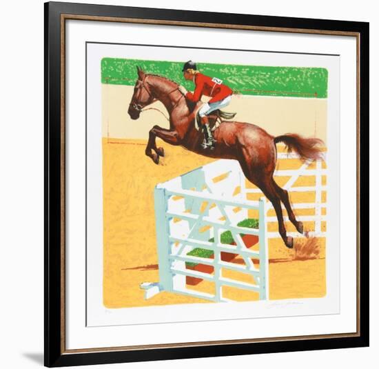 Over The Jump-Jim Jonson-Framed Collectable Print