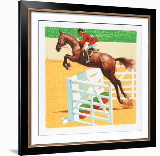 Over The Jump-Jim Jonson-Framed Collectable Print