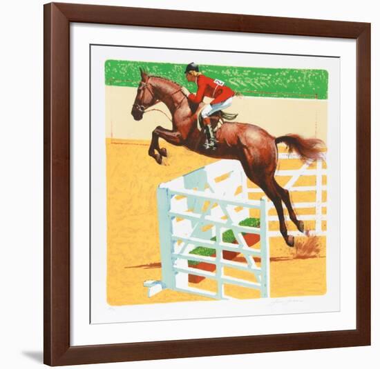 Over The Jump-Jim Jonson-Framed Collectable Print