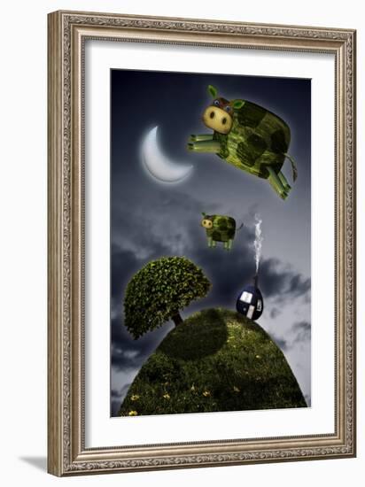 Over the Moon-Carrie Webster-Framed Giclee Print