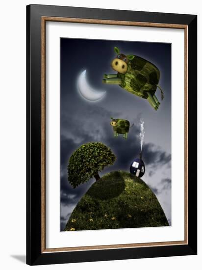 Over the Moon-Carrie Webster-Framed Giclee Print