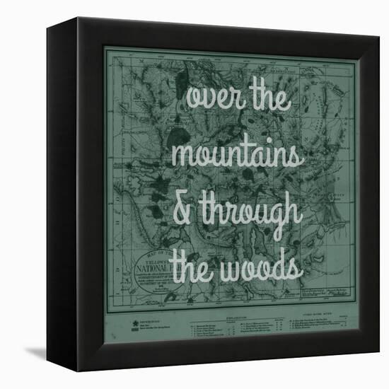 Over the Mountains & Through the Woods - 1881, Yellowstone National Park 1881 Map-null-Framed Premier Image Canvas