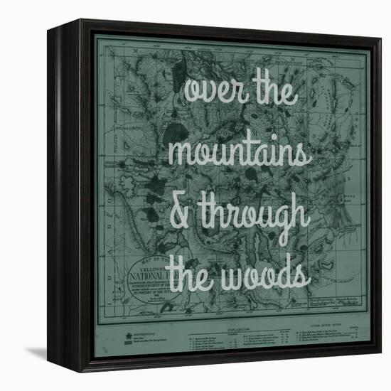 Over the Mountains & Through the Woods - 1881, Yellowstone National Park 1881 Map-null-Framed Premier Image Canvas