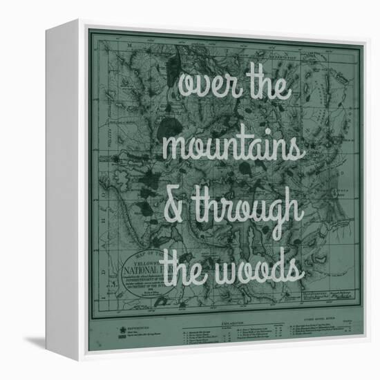 Over the Mountains & Through the Woods - 1881, Yellowstone National Park 1881 Map-null-Framed Premier Image Canvas