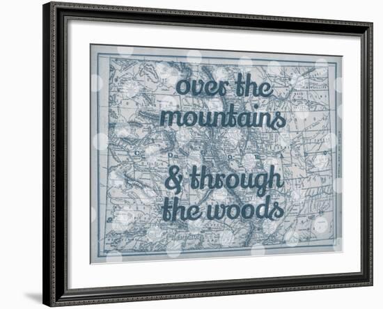 Over the Mountains & Through the Woods - 1890, United States, Colorado, North America, Colorado Map-null-Framed Giclee Print