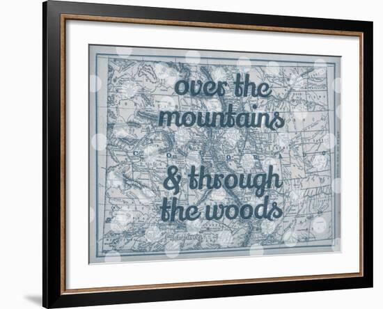 Over the Mountains & Through the Woods - 1890, United States, Colorado, North America, Colorado Map-null-Framed Giclee Print