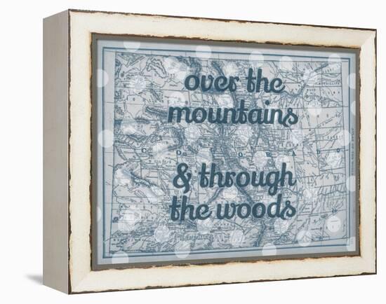 Over the Mountains & Through the Woods - 1890, United States, Colorado, North America, Colorado Map-null-Framed Premier Image Canvas