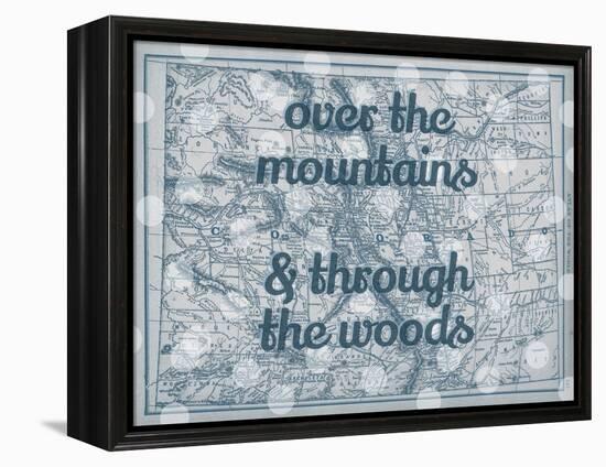 Over the Mountains & Through the Woods - 1890, United States, Colorado, North America, Colorado Map-null-Framed Premier Image Canvas
