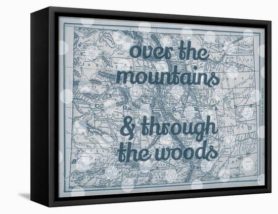 Over the Mountains & Through the Woods - 1890, United States, Colorado, North America, Colorado Map-null-Framed Premier Image Canvas